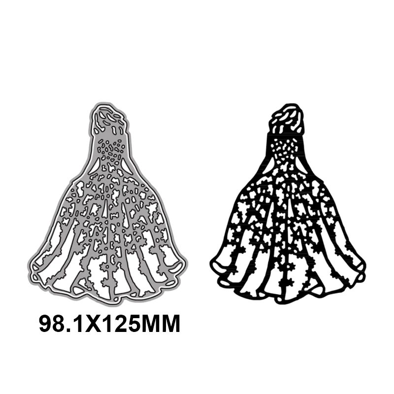 Красивая невеста принцесса металлические Вырубные штампы для рукоделия альбом