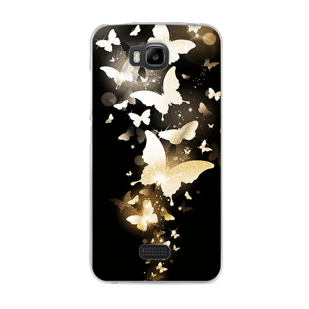 Силиконовый чехол для Huawei Honor Bee Y541 Y5C 4 5 дюйма мягкий из ТПУ задние чехлы телефонов