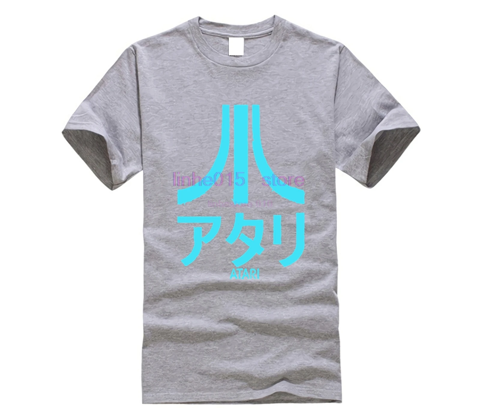Atari мужская футболка с коротким рукавом и японским логотипом Новинка|Мужские