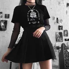 Когда вы были рождены, чтобы выделиться Роза печатных черная футболка женская гранж Эстетическая футболка с готическим рисунком нахальный Милая футболка в стиле Tumblr