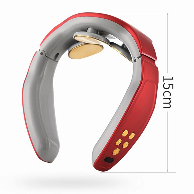 

Electric Pulse Neck Massager Heat Cervical Shoulder Massag Tens Therapy Full Body Machine Nek Heating Smart Portable Pain Relief