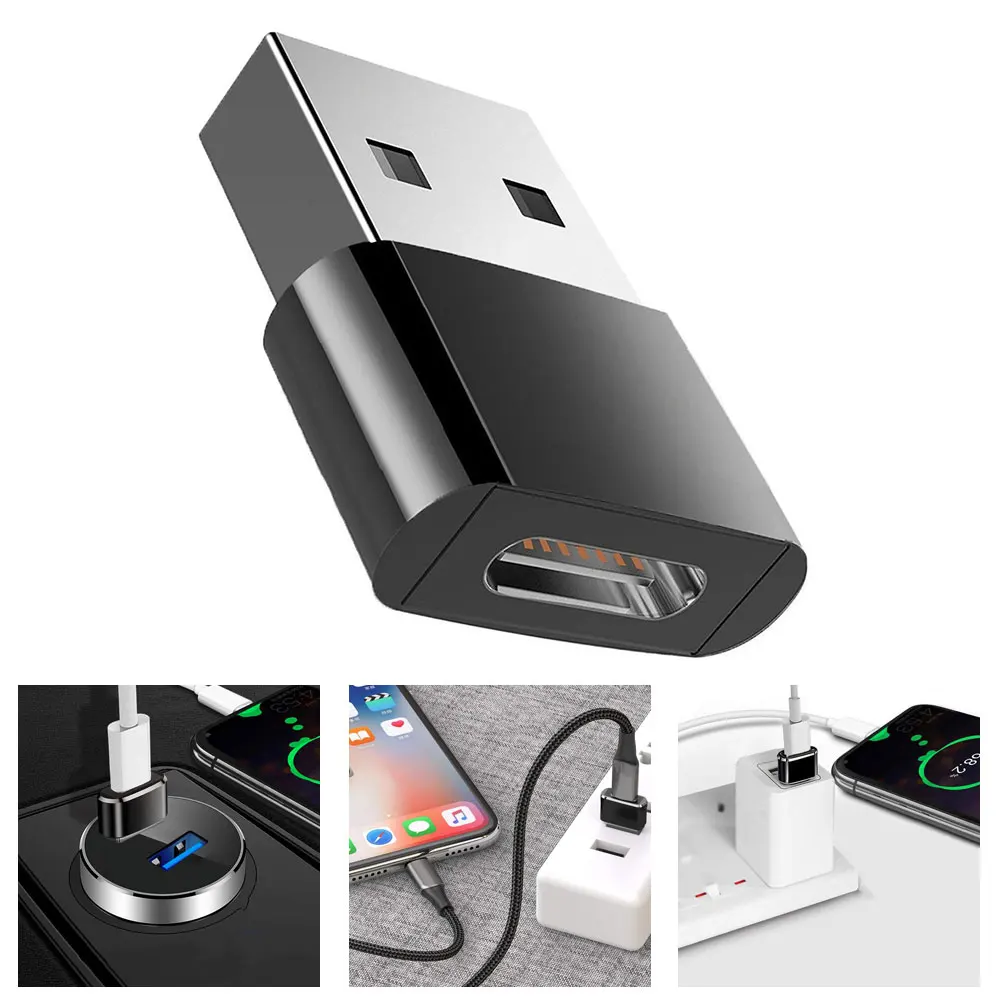 

Type C To A Charger Cable Converter USB C Female To USB Male Plug Adapter Connector Practical Exquisite Small Adapter Converter