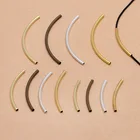 200 шт., металлические медные изогнутые бусины для изготовления ювелирных изделий, 30 мм, 40 мм, 50 мм