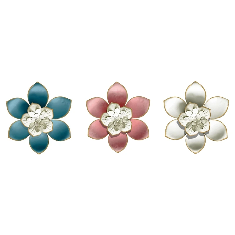

Metal Flower Wall Art Decor for Home Garden Yard Lotus Wall Art Crafts for Indoor Outdoor Home Office Garden
