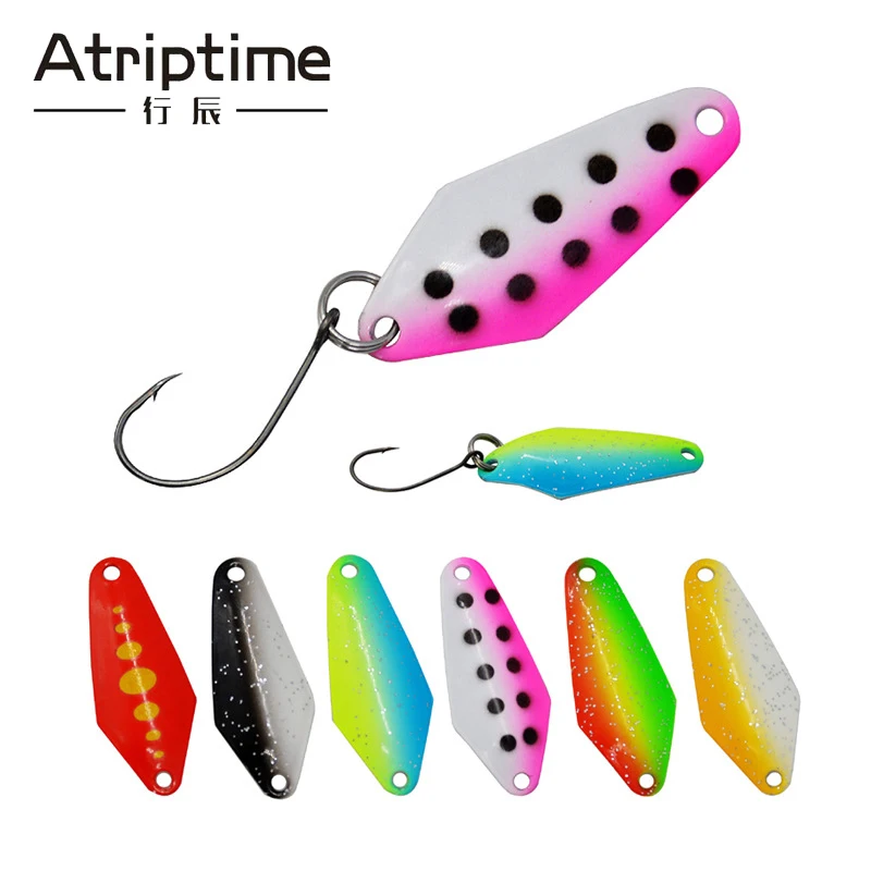 

6pcs/lot Peche Spinner Fishing Lures Wobblers CrankBaits Jig Shone Metal Sequin Trout Spoon With Hooks for Carp Fishing Pesca