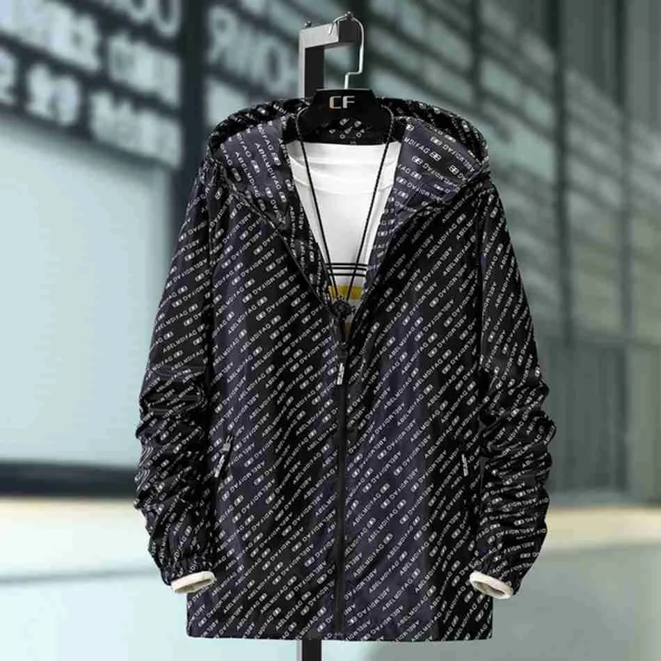 

high quality autumn men jackets zipper hooded letter out door coat plus size 8XL 9XL 10XL loose oversize casual jacket 68 70 54