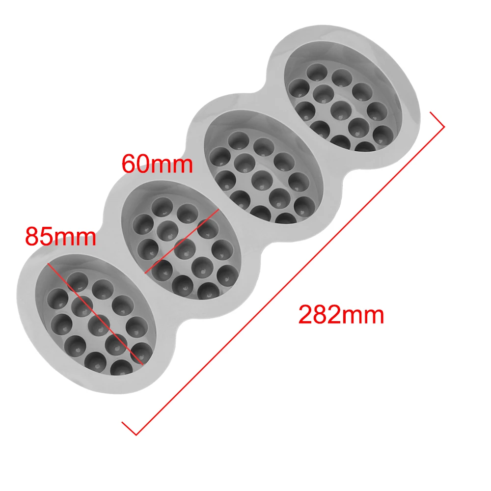 

Silicone Soap Mold Cake Mould Oval Soap Moulds 3D Handmade Massage Soap Making Tools Resin Crafts 4 Cavity