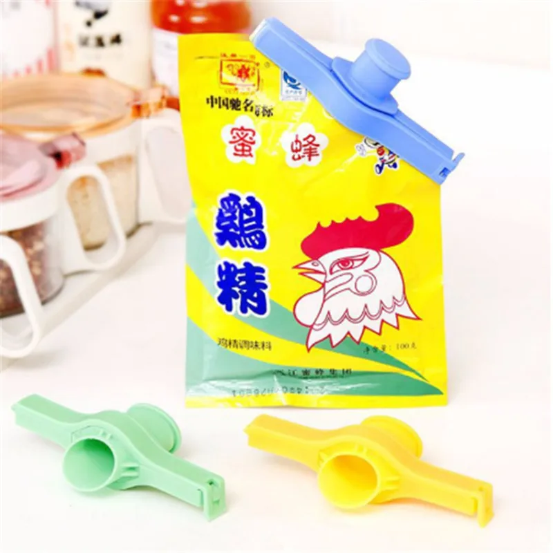 

Portable Food Preservation Clip Seal Pour Food Storage Bag Clip Reusable Kids Milk Powder Packaging Nozzle Kitchen Tools NS13