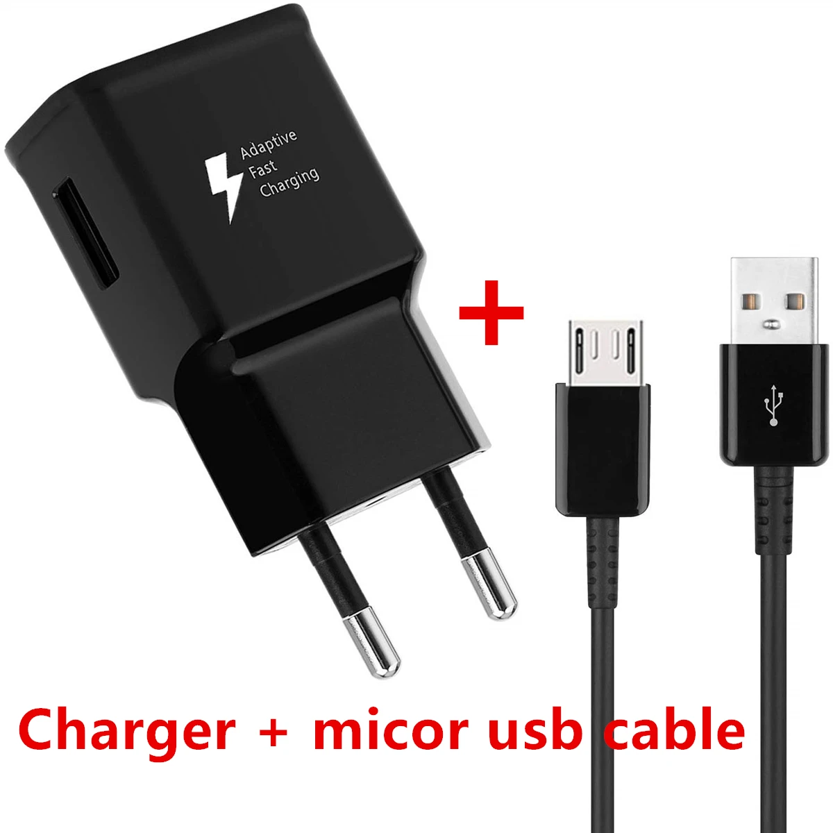 charger and V8 cable Быстрая зарядка 3,0 18 Вт QC 3,0 4,0 для Xiao mi Xio mi A1 A2 8 Lite 9 se красный mi 5A 6A 4A 4X S2 5 Plus Note 6 7 Pro 9V зарядный кабель - Тип штекера: charger and V8 cable