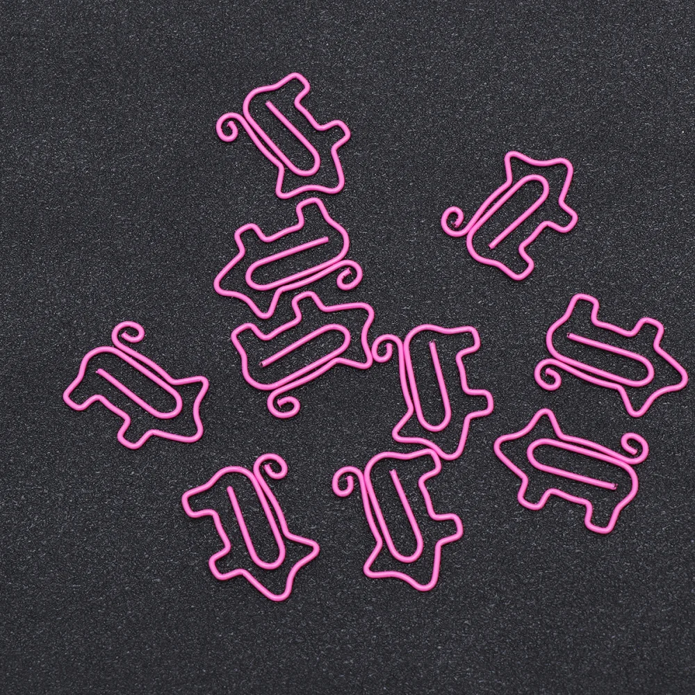 

30Pcs StylishPig Shaped Paper Clip Metal Paper Files Holder Creative Office and School Supply)