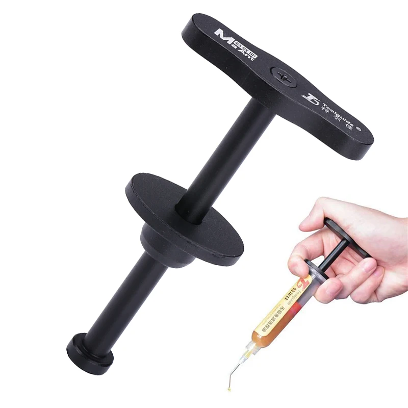 

Aluminum Alloy Solder Flux Needle Booster Syringe Pusher Welding Oil Solder Paste UV Solder Mask Ink Propulsion Tools