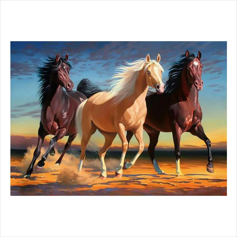 

5D DIY алмазная живопись полный квадрат/круглая дрель Лошадь горячая Распродажа вышивка крестиком 3D домашний декор
