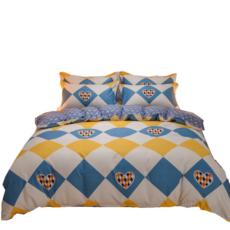 

Thickened Cotton Brushed Four-piece Set Cotton Bedroom Comforter Set Oceania