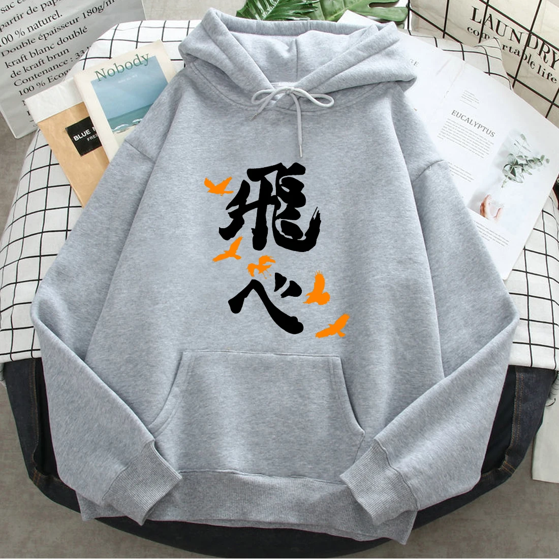 

Haikyuu Print Hoodies Man Women Casual Loose Clothing Hip Hop Fleece Oversized Streetwear Hooded New Pocket Long Sleeve Hoody