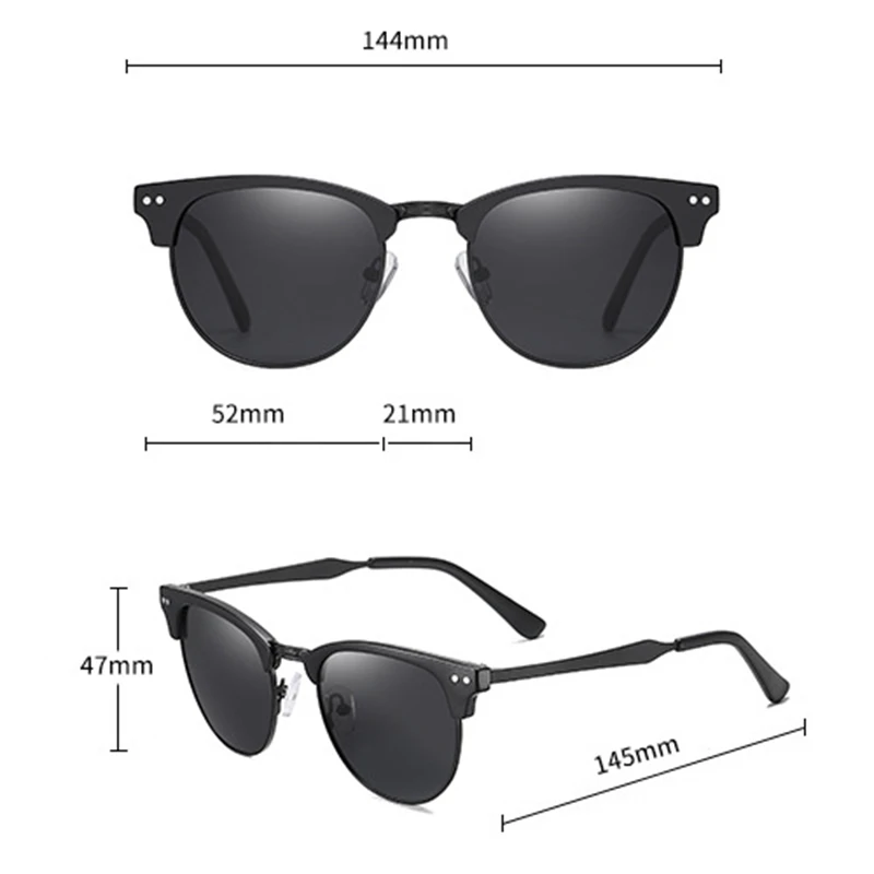 Мужские и женские Винтажные Солнцезащитные очки KEITHION круглые поляризационные в