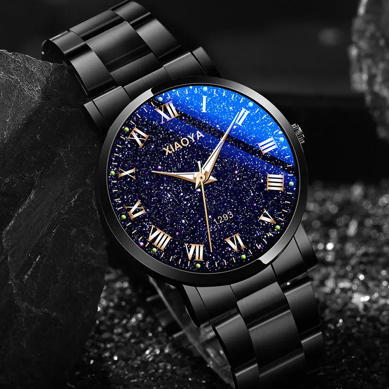 

Watch Men's Domineering Student Black Technology Fashion Clock Trend Quartz Starry Sky Youth New Men's Watch