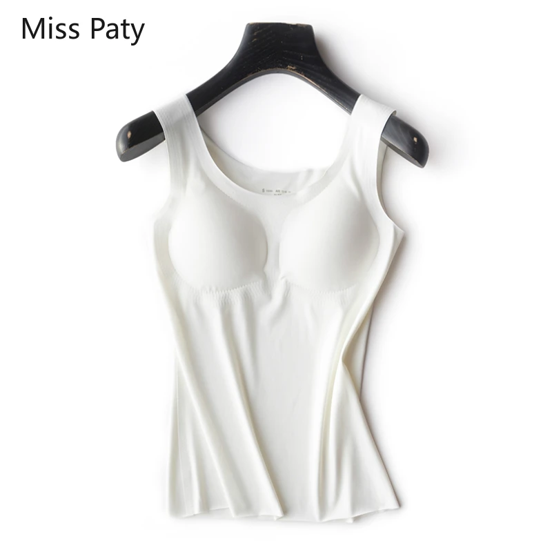 seamless lace vest sleeveless tank crop tops padded silk undershirt camisole inner shirt for women singlet summer black 2019 |
