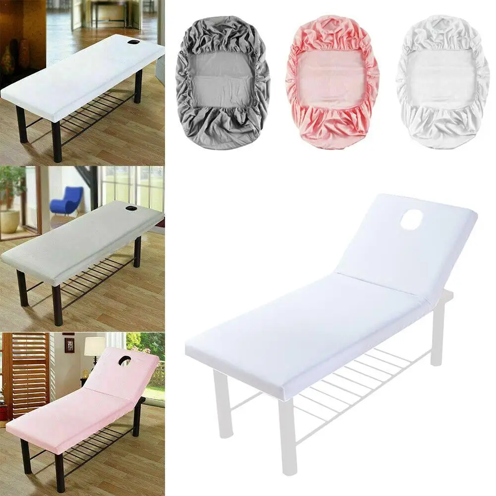 

Professional Cosmetic Salon Sheets Beauty Salon Spa Bed Cover 6 Colors To Choose Polyester Massage Table Cloth Bed Cover Sheet