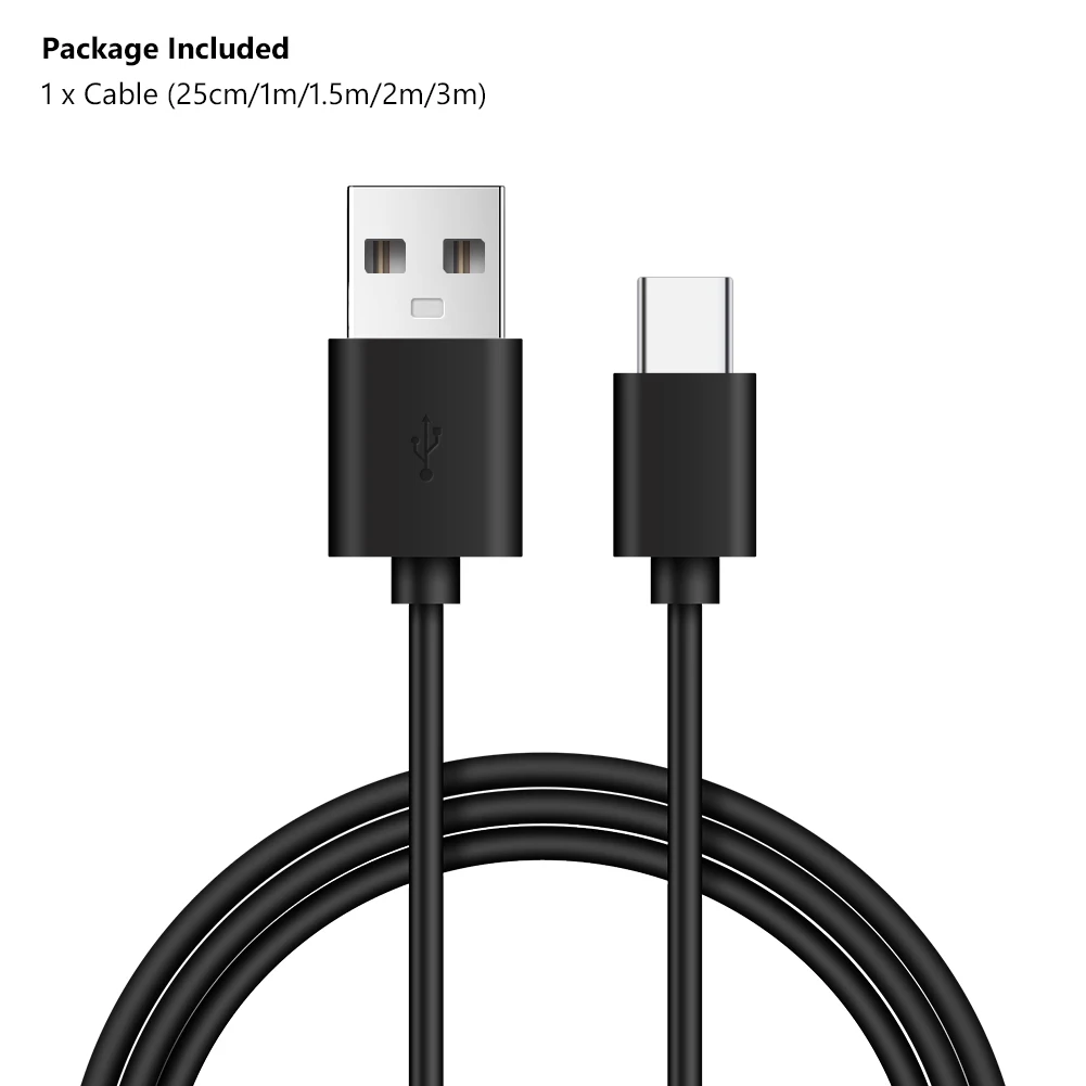 Кабель зарядный с разъемом USB Type C и поддержкой быстрой зарядки 25/100/150/200/300
