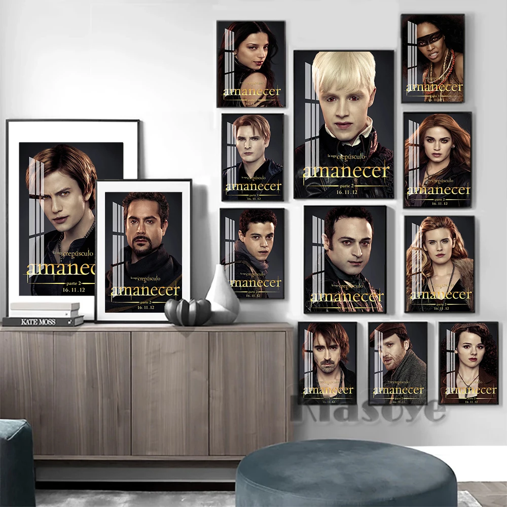 

Romantic Science Fiction Vampire Movie Art Print Poster Actor Character Portrait Canvas Painting Fans Collection Gift Home Decor