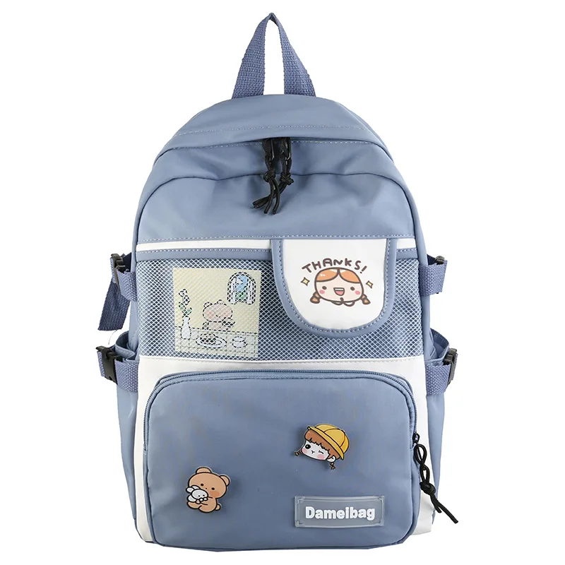 

Cute and Simple Schoolbag for Girls, Korean Style Student Large-capacity Backpack, Kawaii Fashion Travel Backpack for Girls