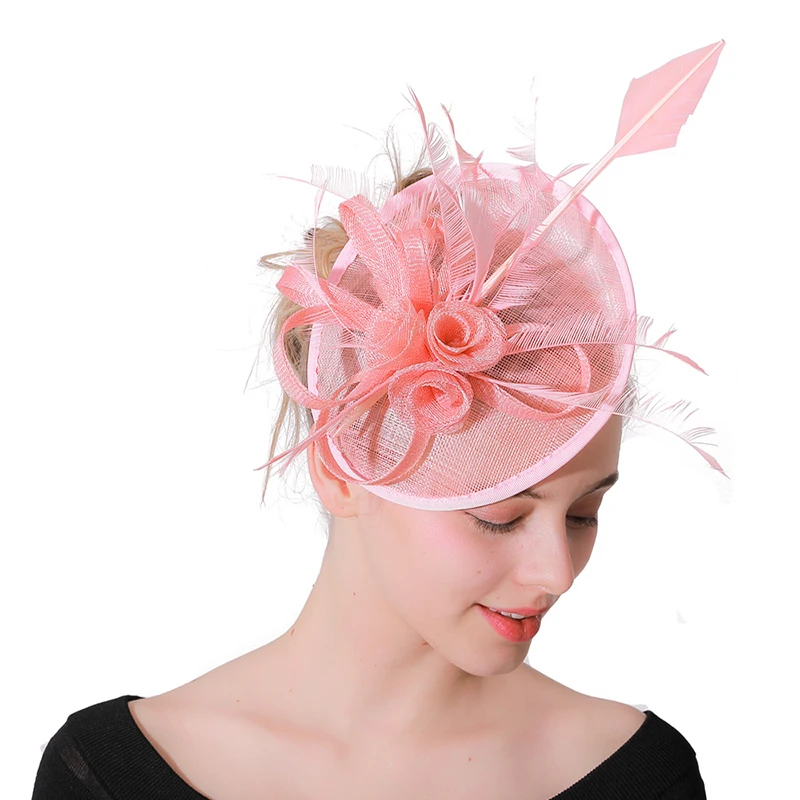 

New Ladies Bridal Hats Bowler Wedding Banquet Lady Fedoras Wedding For Women Elegant Head Wear Banquet Lady Prom Hat LM063