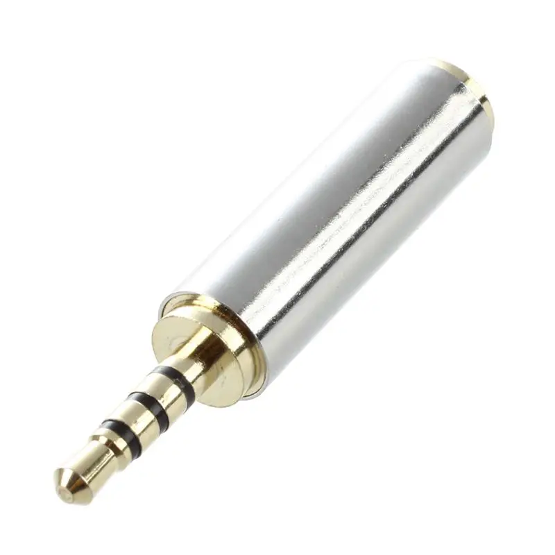 Адаптер для наушников 2 5 мм с разъемом типа Папа-мама конвертер золотистого цвета