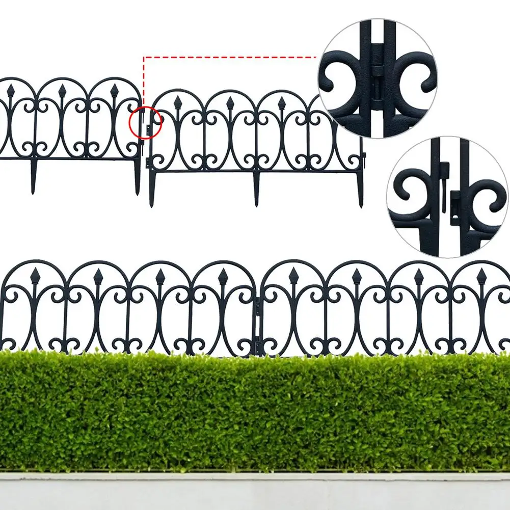 

5pcs Garden Fence Inserted Plastic Garden Fence Garden Border Edging Garden Decoration Wedding Decorative Fence