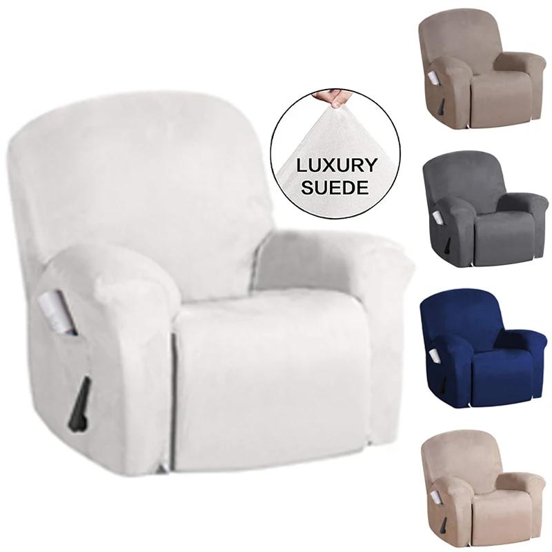 

Elastic Recliner Chair Covers for Living Room Washable Sofa Cover with Pocket Armchair Slipcover Home Furniture Protector