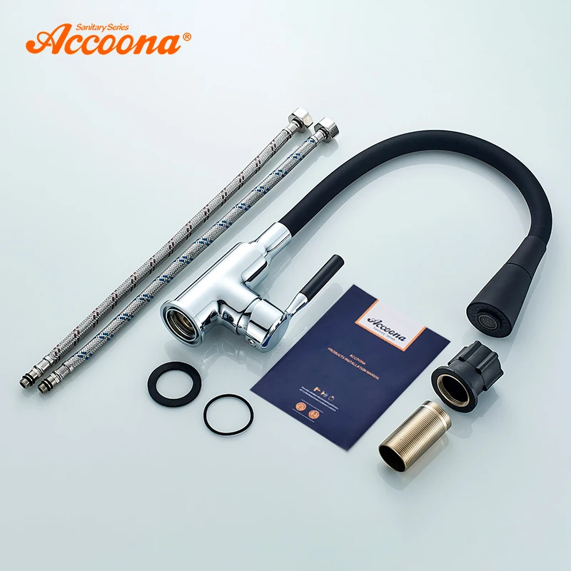 Новое поступление кухонный смеситель Accoona из силикагеля вращение в любом