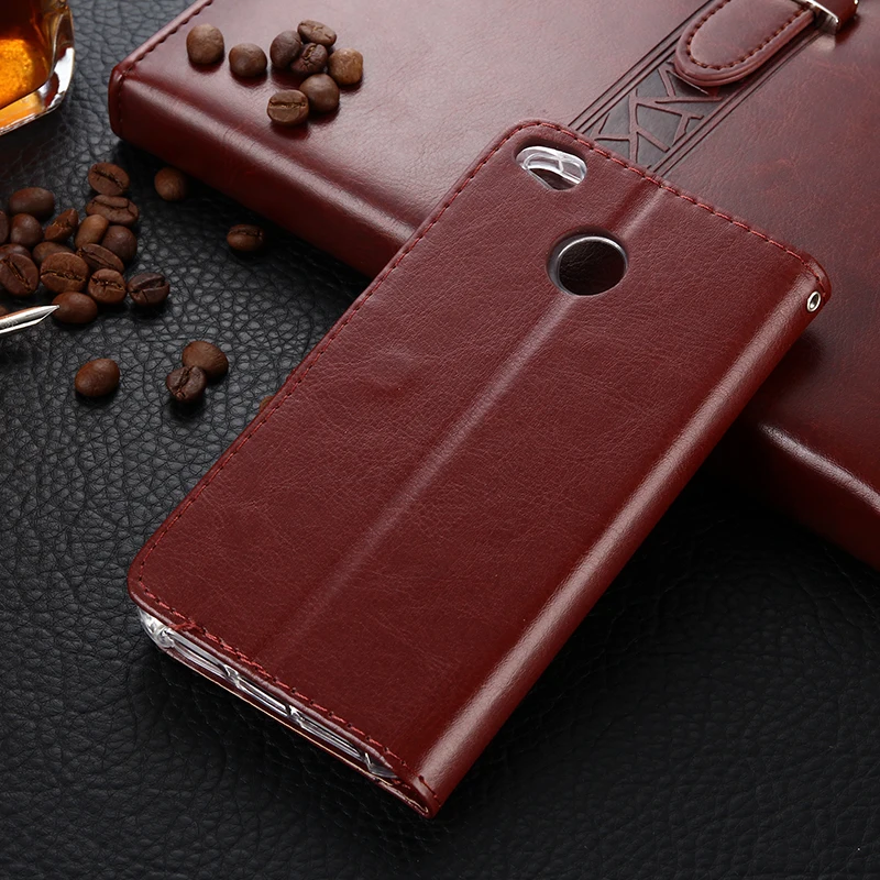 For Coque Xiaomi Redmi 4X 5.0&quot Case Leather Wallet Flip Cover Card Slots Phone Cases 4 X | Мобильные телефоны и