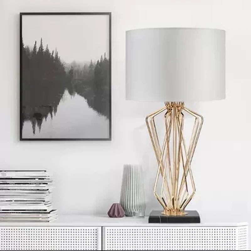 Modern Table Lamp For Living Room Contemporary Desk Bedside lampara de mesa Metal Plating Designer's Choice | Лампы и освещение