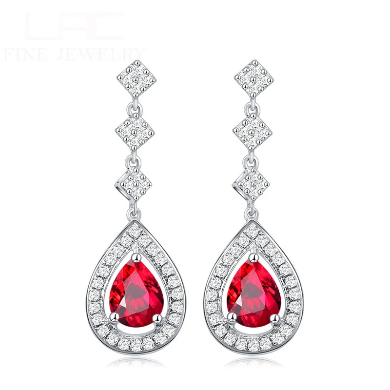 Bague Ringen, капли воды, рубиновые серьги для женщин, модные серьги-капли, темперамент, женское серебро 925, хорошее ювелирное изделие, вечерние, подарок