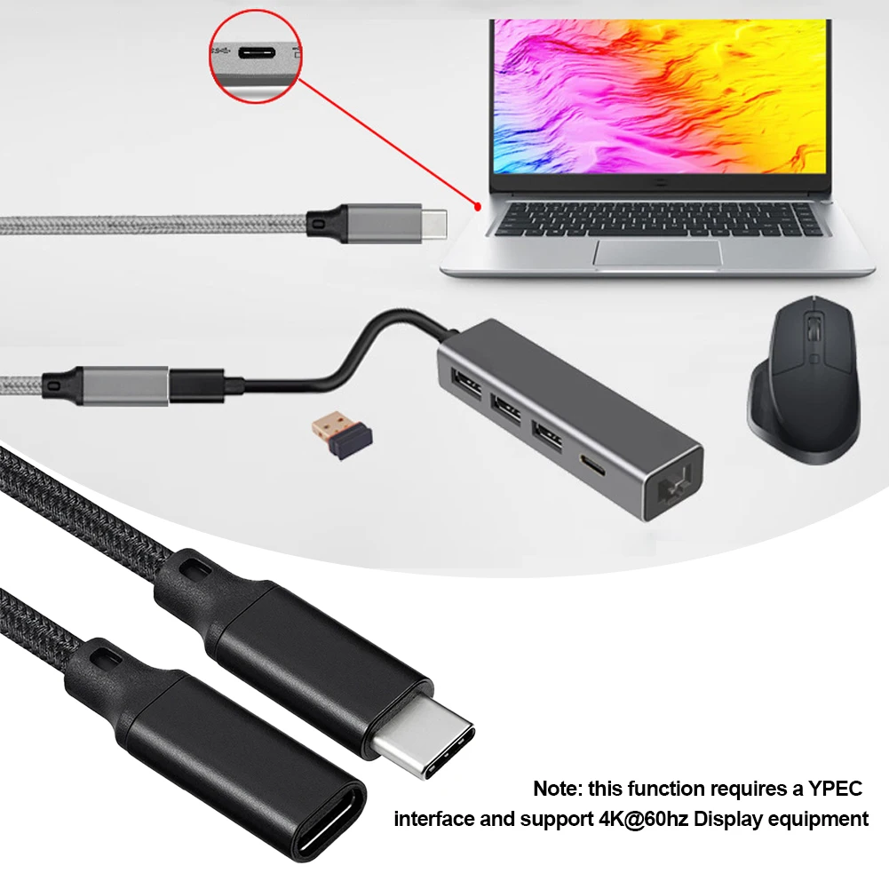 Switch Hard Disk Data Syncing Full Featured Practical Cord Extension Cable Type C Adapter Video Stream Earphone Fast Charging |