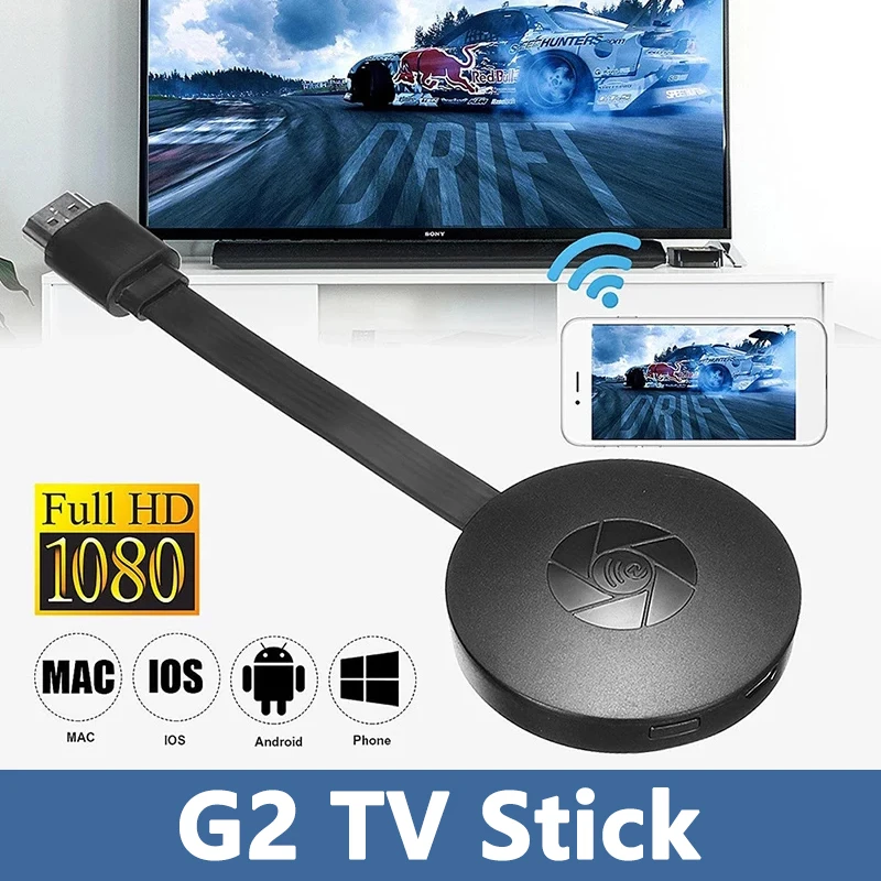 

For MiraScreen TV Stick Dongle Crome Cast HDMI-compatible WiFi Display Receiver For Google Chromecast 2 Mini PC Android TV New