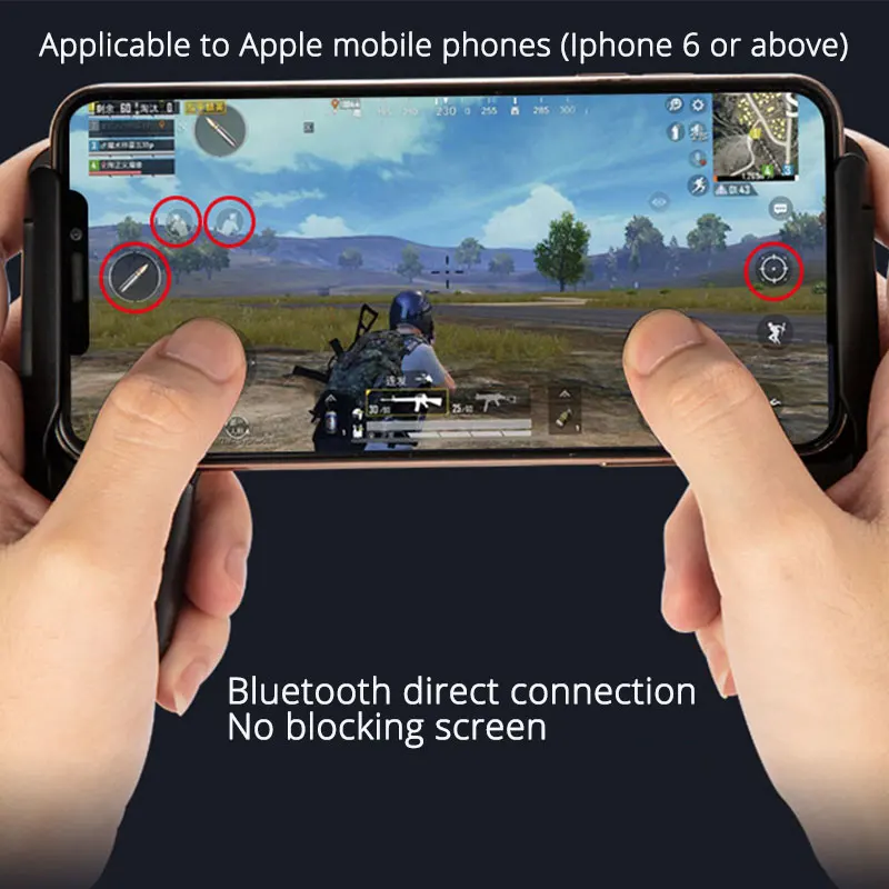 M16 шестипальцевый Bluetooth PUBG L1R1 триггер геймпад для Iphone IOS специальный игровой