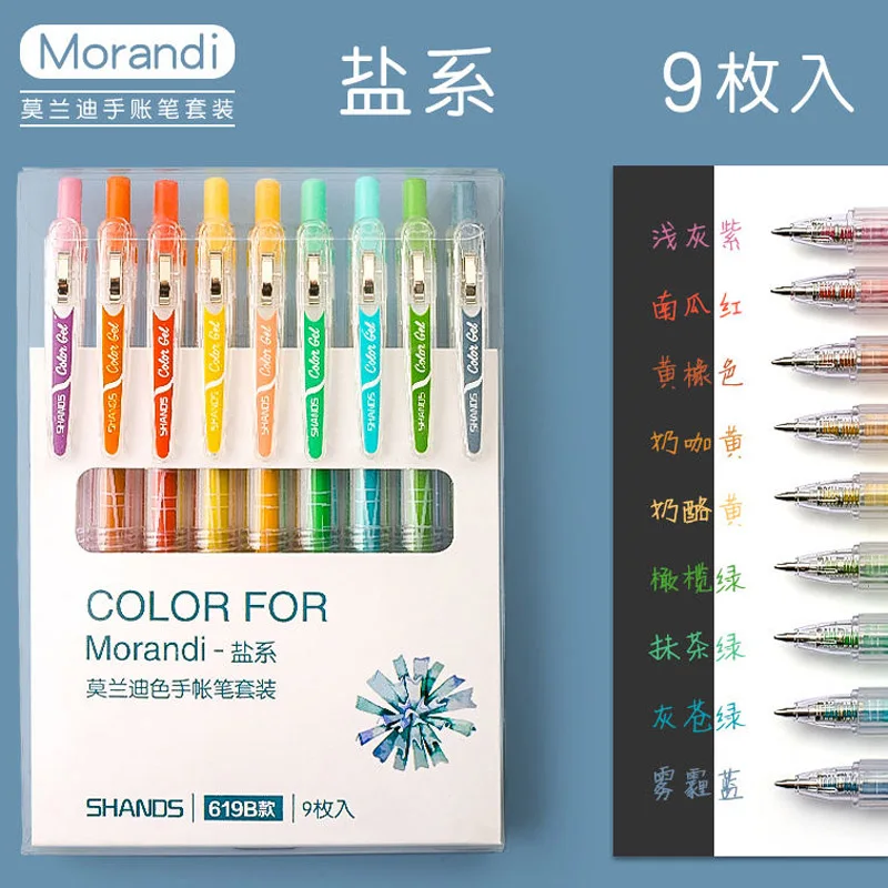 

Набор гелевых ручек Chouxiongluwei 9 шт.