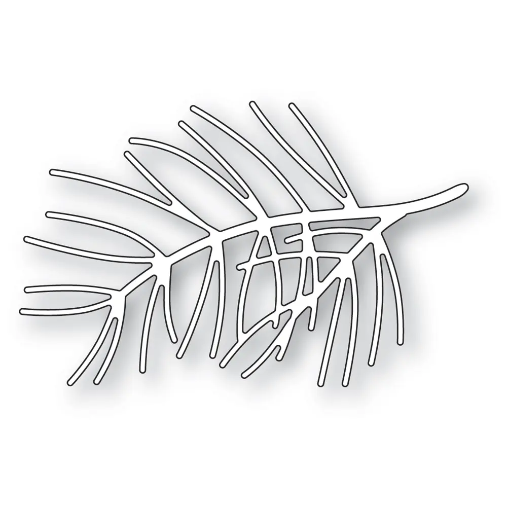 Металлические штампы для вырезания нежная игла из сосны трафареты сделай сам