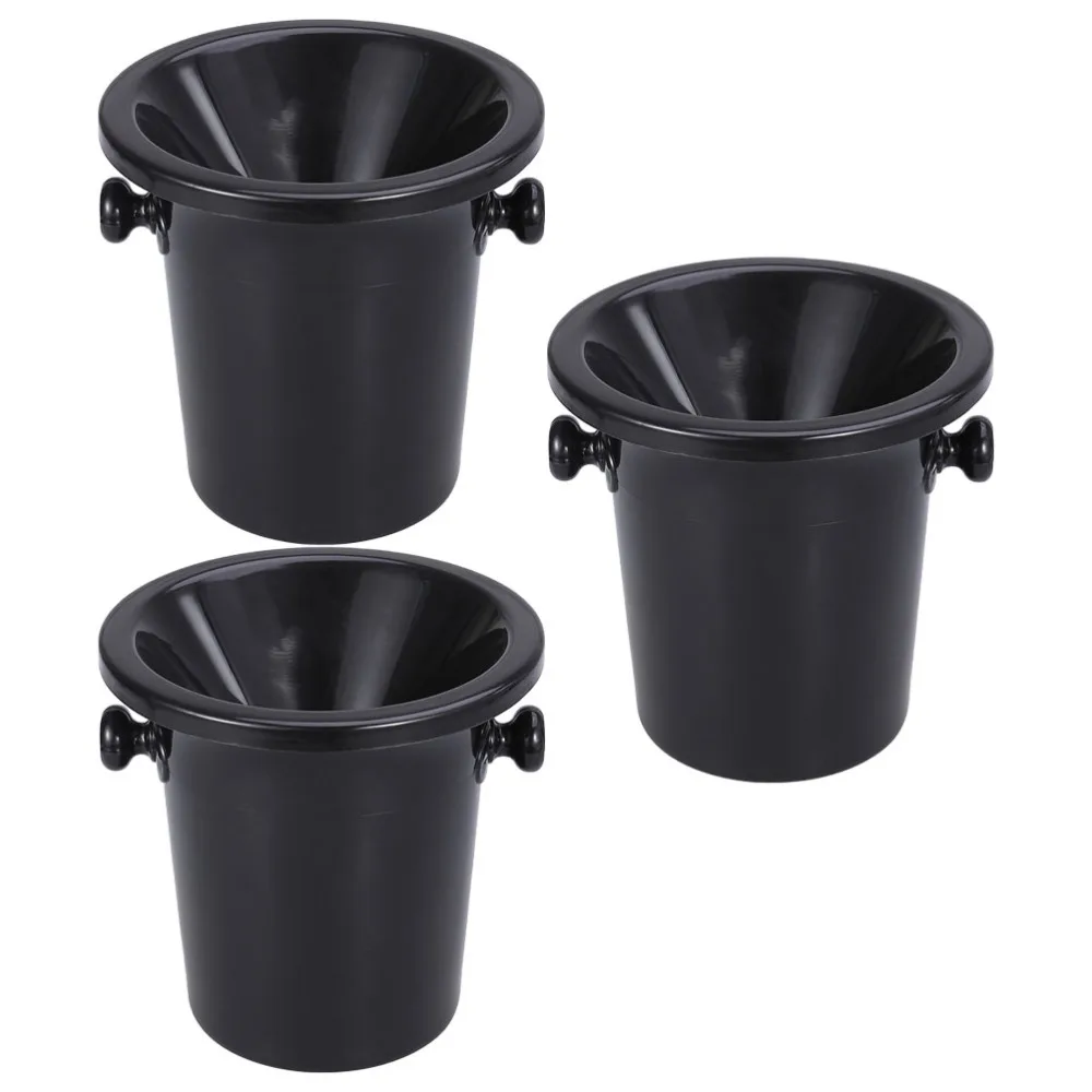 

3Pcs Creative Tasting Spittoons Spittoons Dump Buckets (Black)