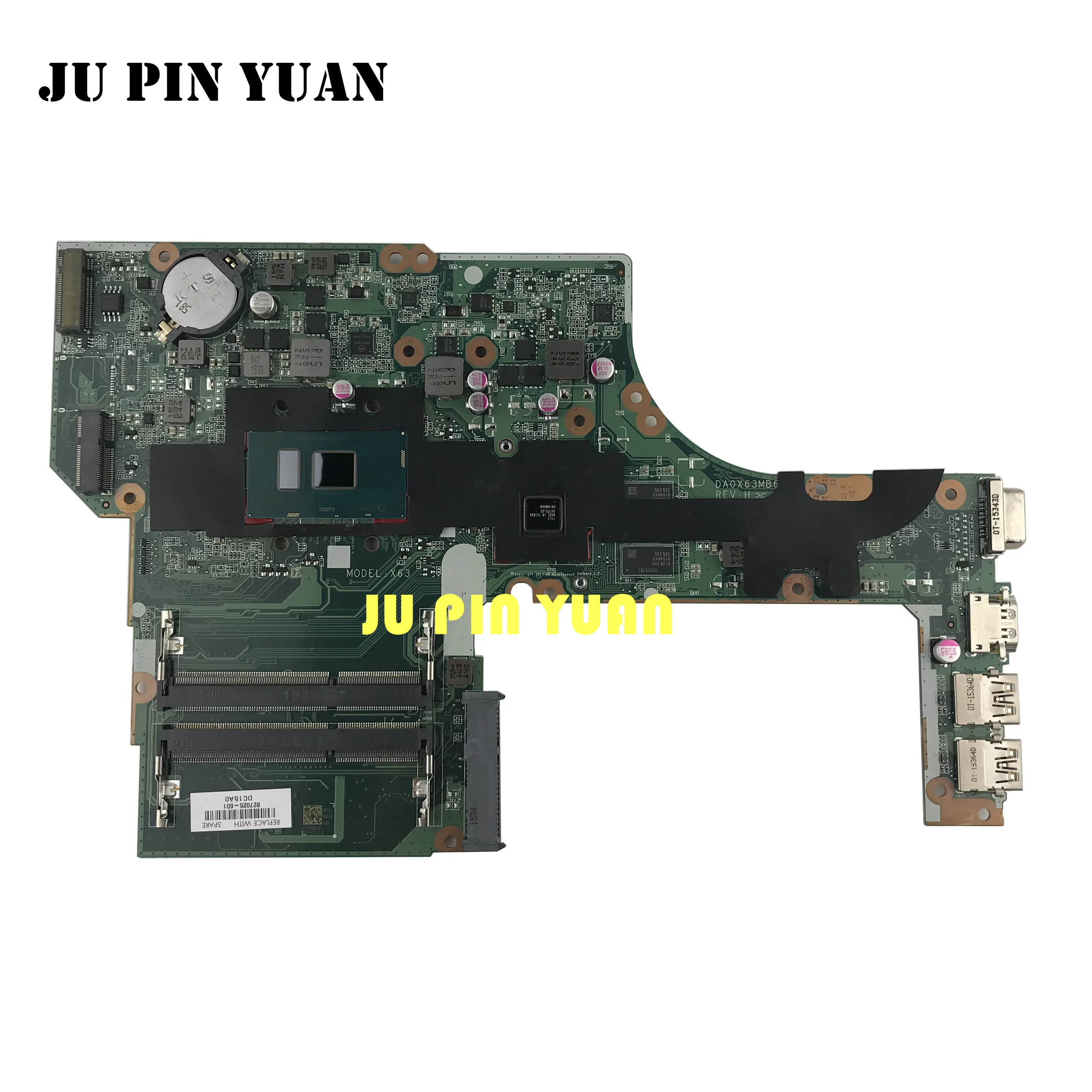 

827025-001 827025-501 DA0X63MB6H1 для HP Probook 450 G3 470 G3 материнская плата для ноутбука с SR2EY i5-6200U 827025-601
