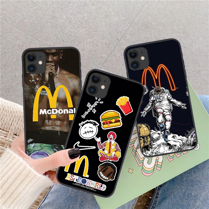 Модный мягкий чехол для телефона из ТПУ с изображением певицы Тревиса Скотта