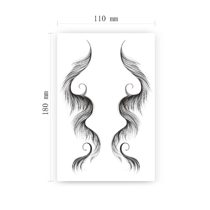 

Fashion Hairline Edges Tattoo Sticker Baby Hair Pony Tail Styles Temporary Tattoos Waterproof Template Sleek Bangs Posted Tatoos