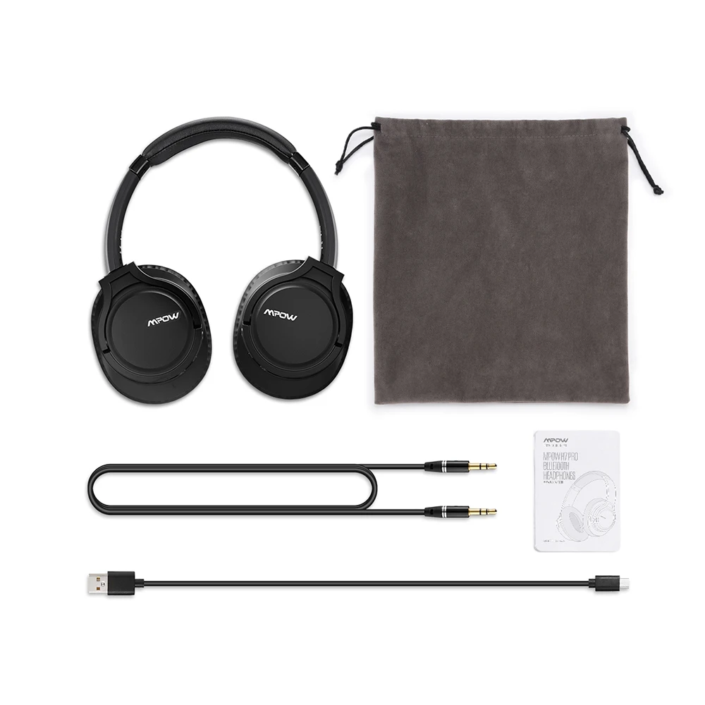 Mpow H7 Pro Беспроводные Bluetooth 5 0 Наушники Hi Fi стерео звук поддержка быстрой зарядки 20H