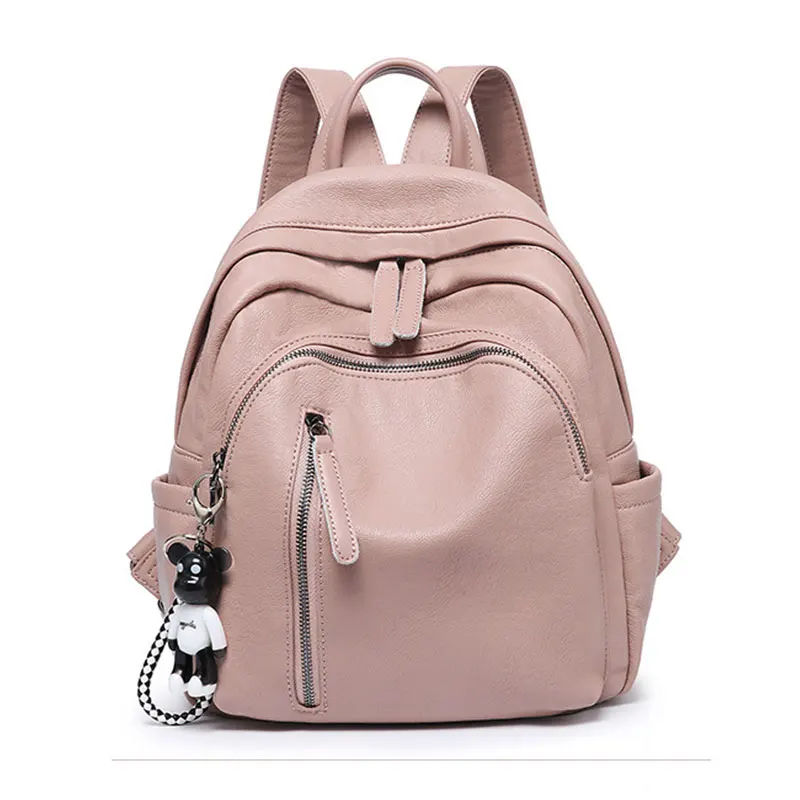 

Ladies backpack female Korean version of the new trendy wild fashion cowhide soft leather simple trend leisure travel small back