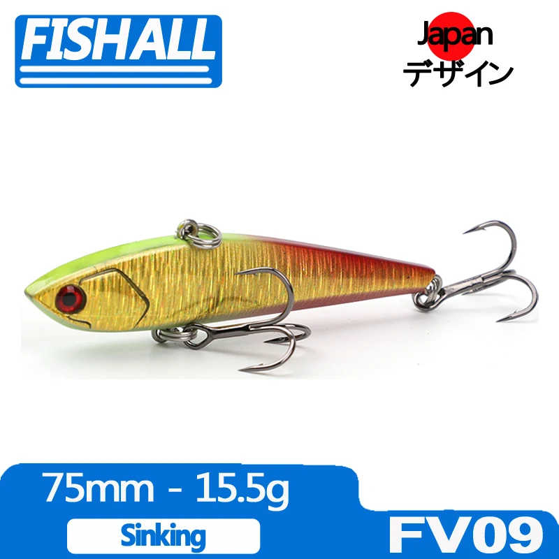 

Мини-воблер 75S, с погружной вибрацией, 75 мм, 15,5 г, жесткий пластик, приманка для окуня, щуки с крючком BKK