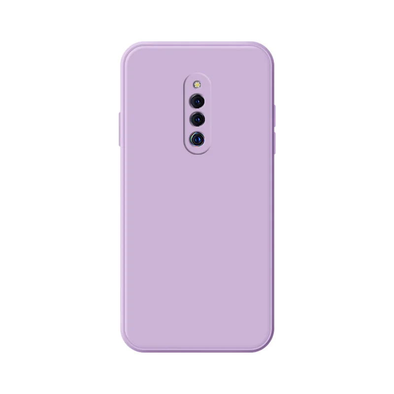 

For Vivo X27 Pro Soft TPU Silicone Protective Square Phone Casing Simple Purea Colors Back Cover Fundas