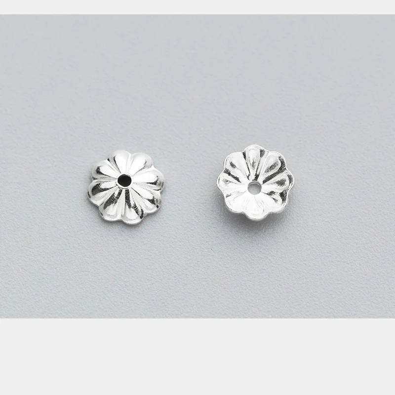 5 мм Φ серебряные разделительные шапочки для бусин Концевики изготовления