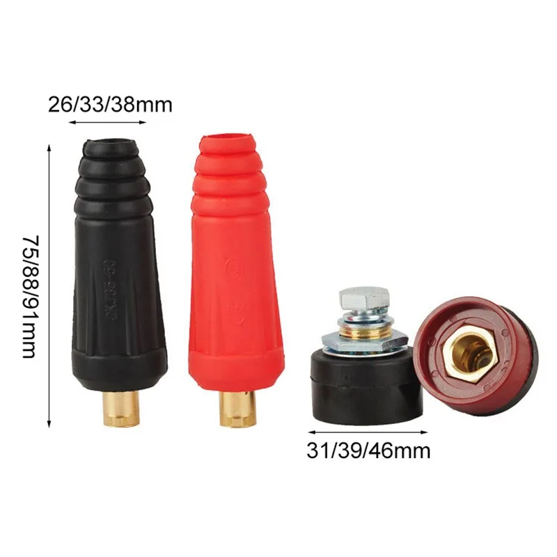 

Europe Welding Machine Quick Fitting Female Male Cable Connector Clamp Socket Plug Adaptor Inverter Welding Machine Tools