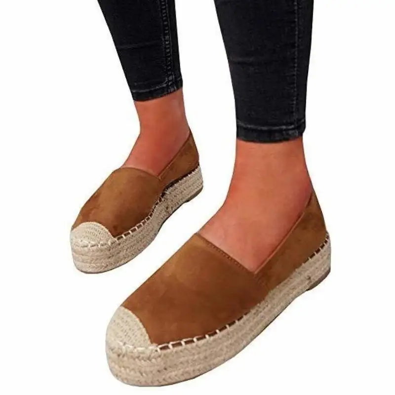 Женские туфли-лодочки Повседневная обувь на танкетке без шнуровки zapatos mujer