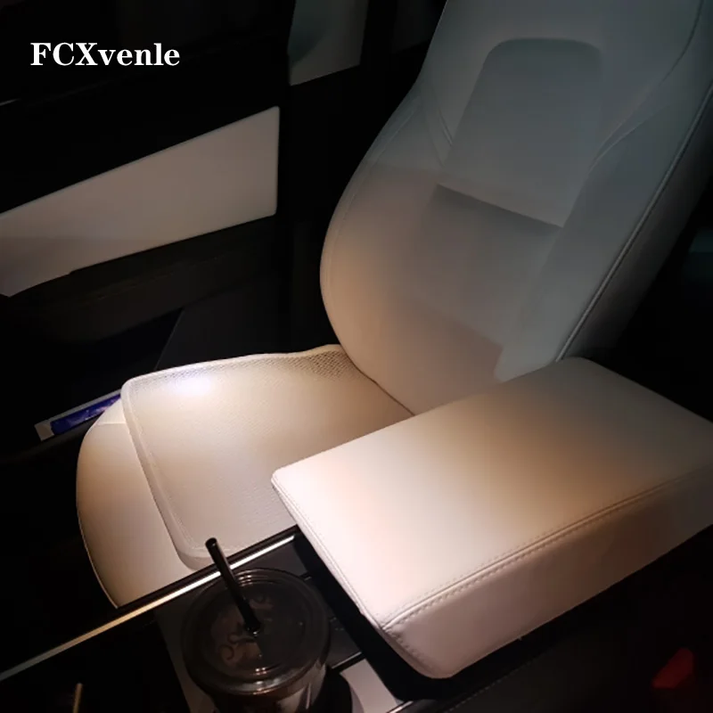 

FCXvenle Central Control Cover Protective Sleeve For Tesla Model 3 Tesla Model Y 2017-2021 2022 Armrest Box Protective Cove